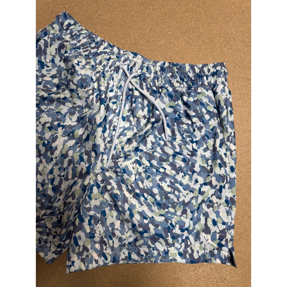 Nike Jordan Men's Size XL All Over Print Mesh Lined Athletic Shorts‎ Blue Green
